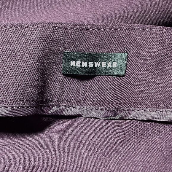 LAFAYETTE 148 Women Mensware Wool Dress Pant Size 16 Straight Leg Red Purple EUC - Picture 5 of 16